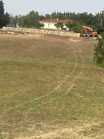 Enrochement de 110m² réalisé sur la commune de saint igest